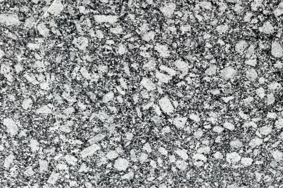 P White granite slab, polished