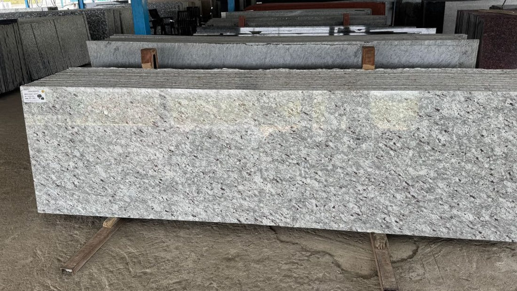 Full view of the Crystal Green granite slab